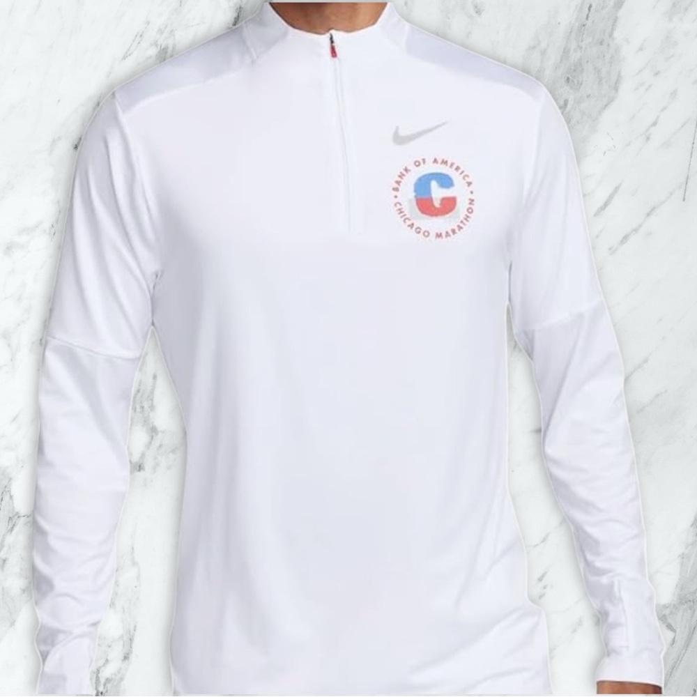 Nike Men L BOA Chicago Marathon 2023 1/2 Half Zip Running Top Shirt FD2681-100
